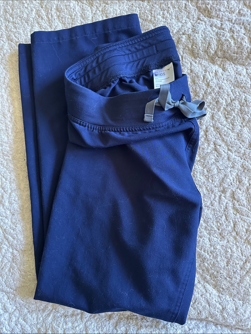 Figs Women’s Navy with Gray Drawstring Scrub Pants